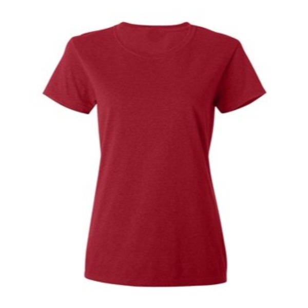 7 cardinal plain blank women t shirt front